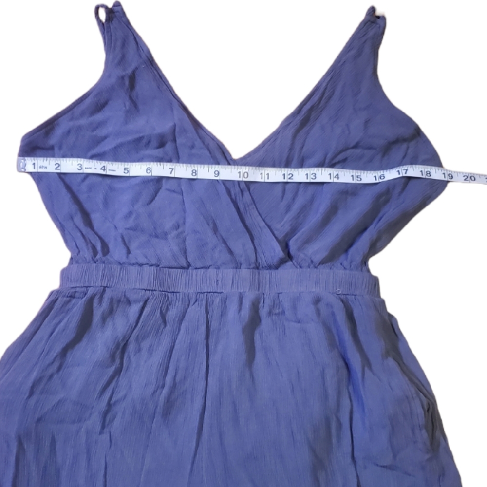 Rokoko Jumpsuit Grey with tie back & spaghetti straps Size Large - Picture 6 of 10
